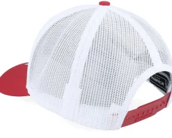112 Combination White/Red Trucker - Richardson