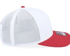 112 Combination White/Red Trucker - Richardson