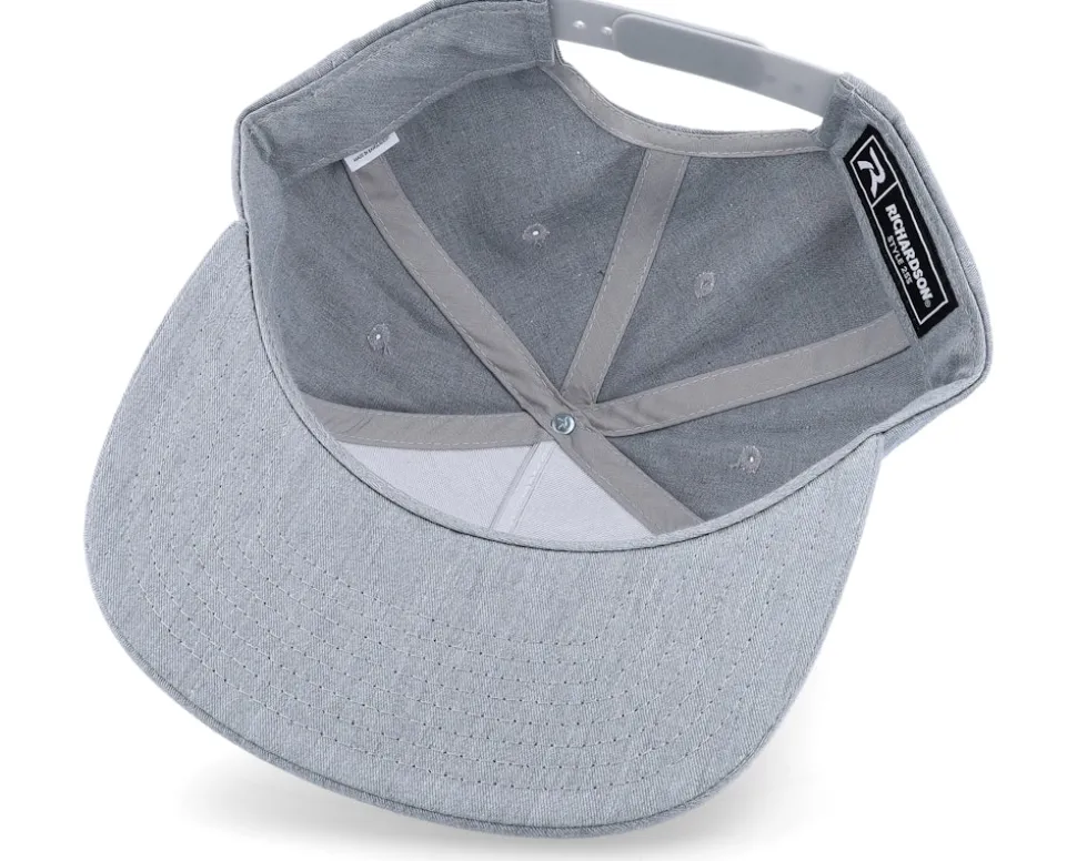 255 Heather Grey Snapback - Richardson
