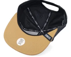 6 Panel Cap Linen 2015 Black Snapback - Djinns