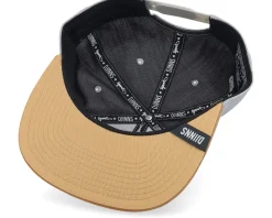 6 Panel Cap Linen 2015 Grey/Suede Snapback - Djinns