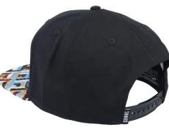 6 Panel Cp Tritri Rev. Black Snapback - Djinns