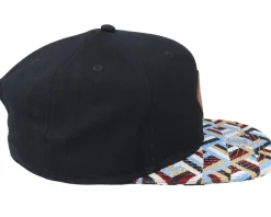 6 Panel Cp Tritri Rev. Black Snapback - Djinns