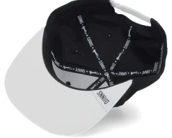 6 Panel Snapback P-Seersucker Black Snapback - Djinns