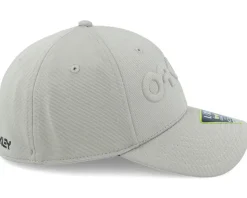 6 Panel Stretch Hat Embossed Boulder Green Flexfit - Oakley