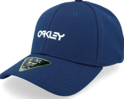 6 Panel Stretch Metallic Hat Team Navy Flexfit - Oakley