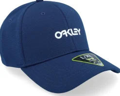 6 Panel Stretch Metallic Hat Team Navy Flexfit - Oakley