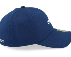 6 Panel Stretch Metallic Hat Team Navy Flexfit - Oakley