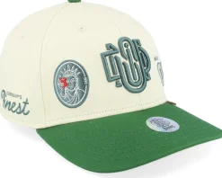 6 Panel Truefit Cap Anniversary Cream/Green - Djinns