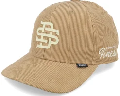 6 Panel Truefit Cap Cordfelt Wheat Adjustable - Djinns