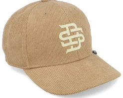 6 Panel Truefit Cap Cordfelt Wheat Adjustable - Djinns