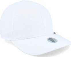 6 Panel Truefit Cap Lazy Piquet White Adjustable - Djinns