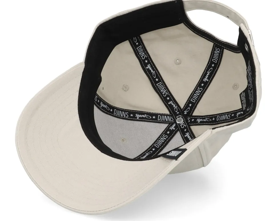 6 Panel Truefit Cap Washed & Sanded Stone Adjustable - Djinns