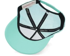 1996 San Antonio All Star Weekend White/Teal Trucker - Mitchell & Ness