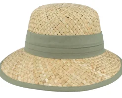 100% Seagras Cap Natural/Khaki Cloche - Seeberger