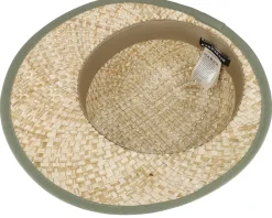 100% Seagras Cap Natural/Khaki Cloche - Seeberger