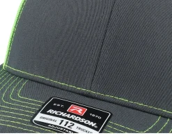 112 Split Charcoal/Neon Green Trucker - Richardson