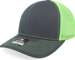 112 Split Charcoal/Neon Green Trucker - Richardson