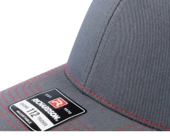 112 Split Charcoal/Red Trucker - Richardson