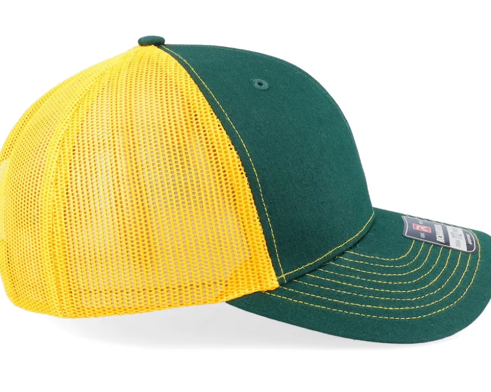 112 Split Dark Green/Gold Trucker - Richardson