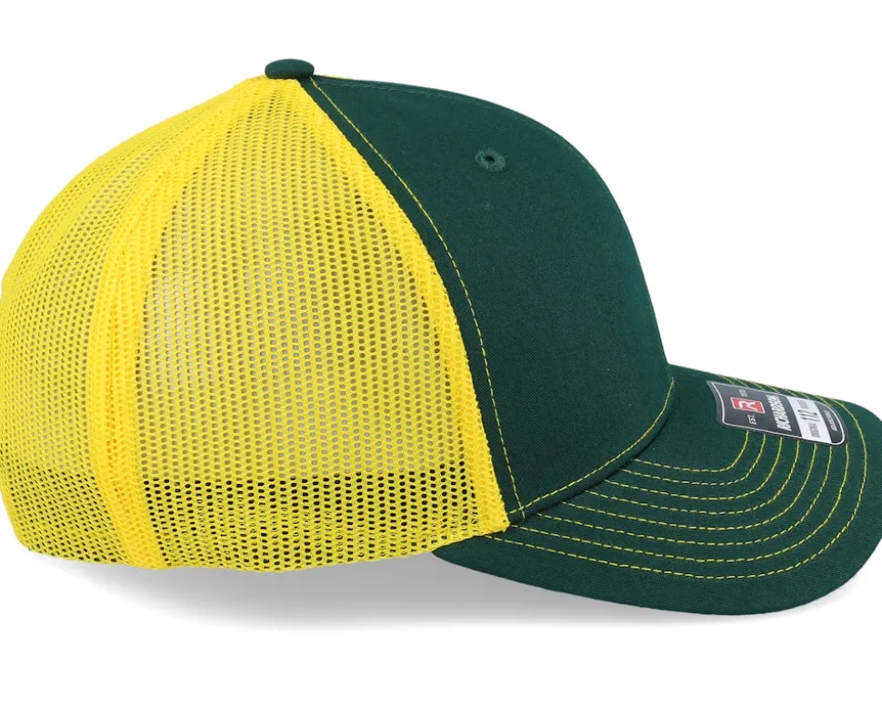 112 Split Dark Green/Yellow Trucker - Richardson