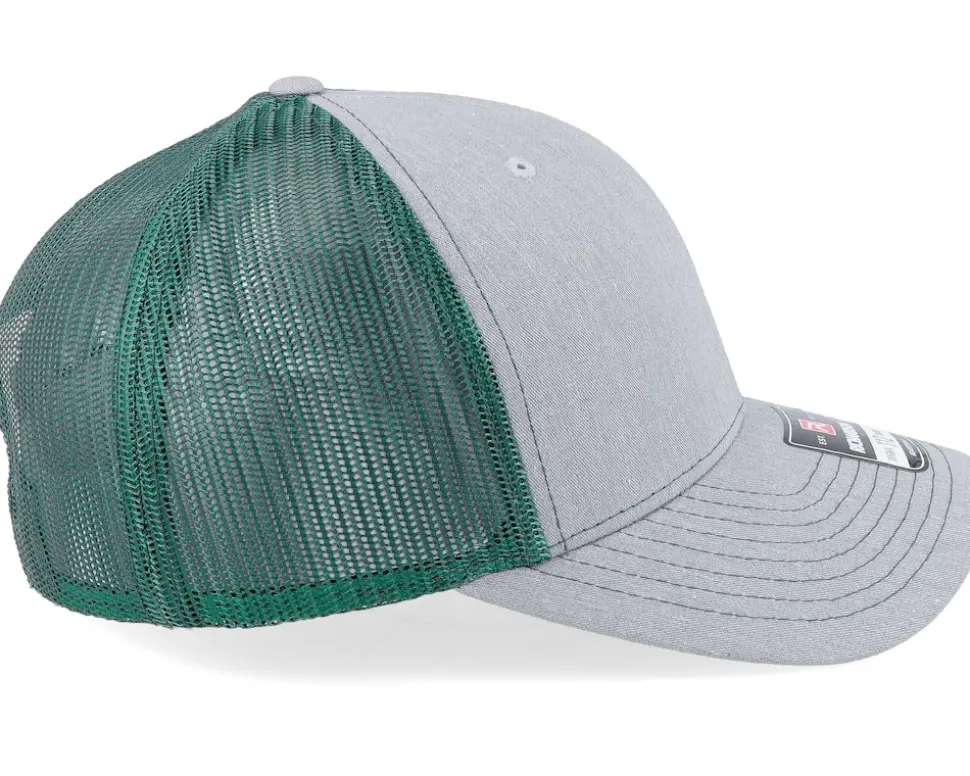 112 Split Heather Grey/Dark Green Trucker - Richardson