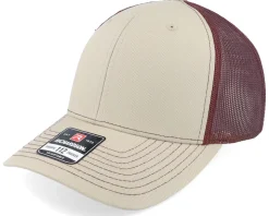 112 Split Khaki/Burgundy Trucker - Richardson