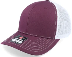 112 Split Maroon/White Trucker - Richardson