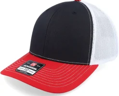 112 Tri Black/White/Red Trucker - Richardson