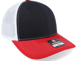 112 Tri Black/White/Red Trucker - Richardson