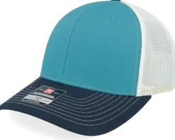 112 Tri Blue Teal/Birch/Navy Trucker - Richardson