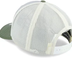 112 Tri Heather Grey/Birch/Army Olive Trucker - Richardson