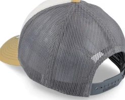 112 Tri Mink Beige/Charcoal/Amber Gold Trucker - Richardson