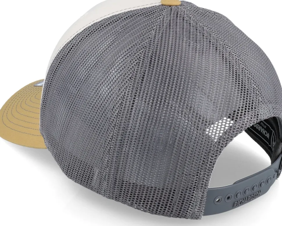 112 Tri Mink Beige/Charcoal/Amber Gold Trucker - Richardson