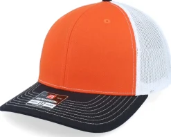112 Tri Orange/White/Black Trucker - Richardson