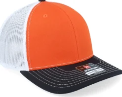 112 Tri Orange/White/Black Trucker - Richardson