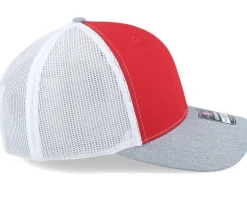 112 Tri Red/White/Heather Grey Trucker - Richardson