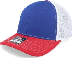 112 Tri Royal/White/Red Trucker - Richardson