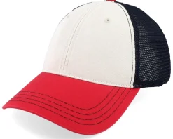 111 Tri Stone/Black/Red Trucker - Richardson