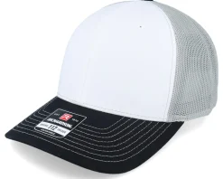112 Tri White/Aluminum/Black Trucker - Richardson
