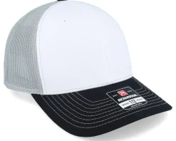 112 Tri White/Aluminum/Black Trucker - Richardson