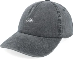 1989 Vintage Washed Black A-frame Dad Cap - Iconic