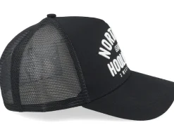 3 West Street Cap Black A-Frame Trucker - Northern Hooligans