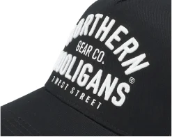 3 West Street Cap Black A-Frame Trucker - Northern Hooligans