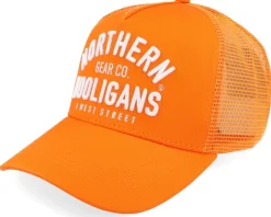 3 West Street Cap Orange Trucker - Northern Hooligans