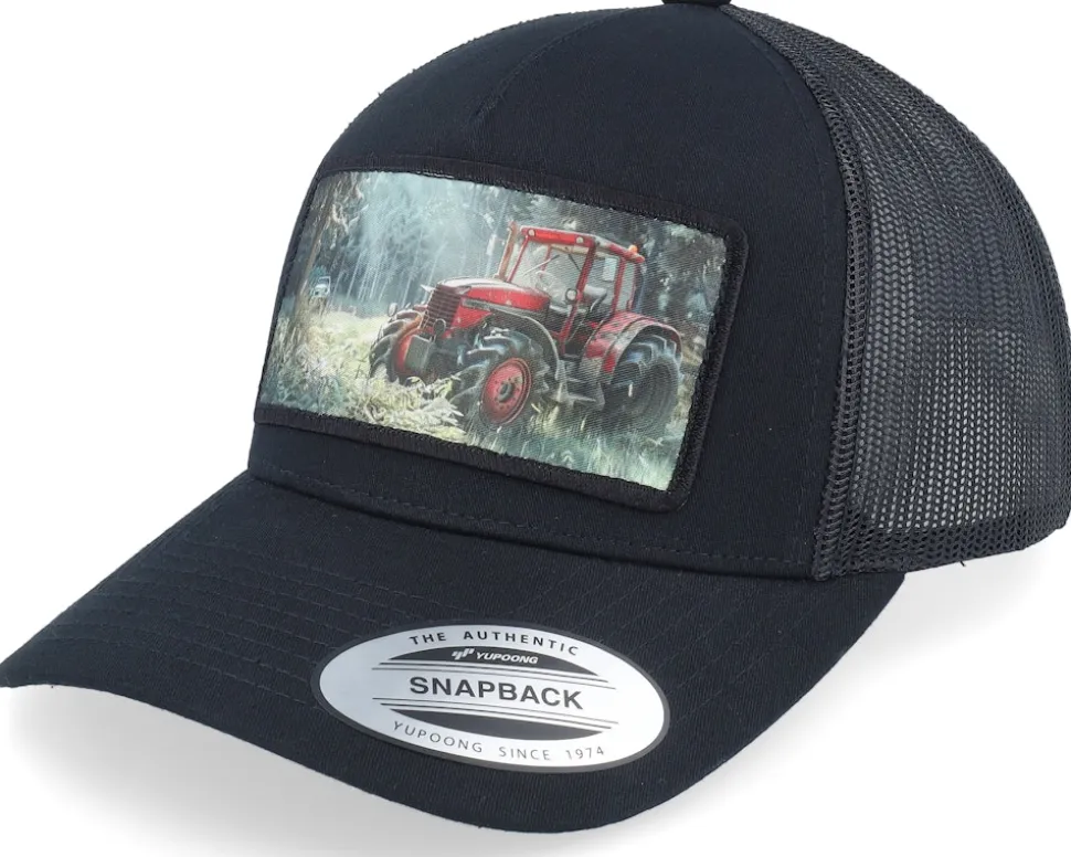 Abandoned Tractor Black A-Frame Trucker - Iconic