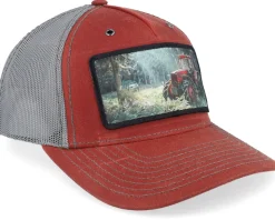 Abandoned Tractor Burnt Red/Charcoal A-Frame Trucker - Iconic