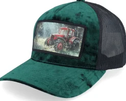 Abandoned Tractor Velvet Black A-Frame Trucker - Calza Pennello