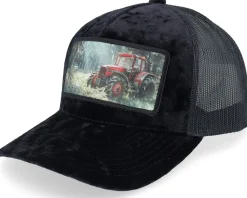 Abandoned Tractor Velvet Black A-Frame Trucker - Calza Pennello
