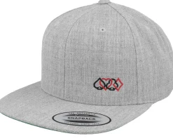 Ace Hearts Spades Clubs Heather Grey Snapback